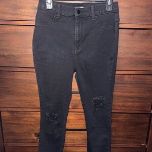 Fashion Nova | Black Distressed Jeans